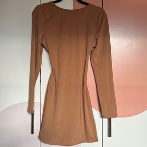 Body con open back dress
